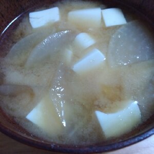 大根と豆腐の味噌汁☆